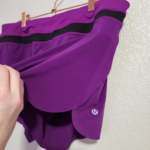 LULULEMON Groovy Run Shorts‎ Bonded Tender Violet size 12 - Picture 6 of 8